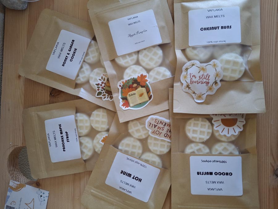 Wax melts Βαφλάκια